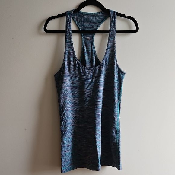 2/$20 Lululemon - Women's Blue And Purple Racerback Tank Top - Small - Picture 1 of 3